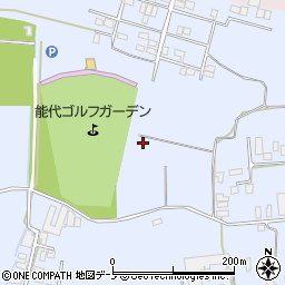 秋田県能代市河戸川（中谷地）周辺の地図