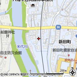 秋田県鹿角市花輪堰根川原周辺の地図