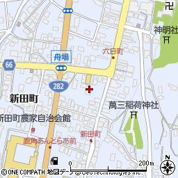 秋田県鹿角市花輪新田町21-1周辺の地図