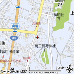 秋田県鹿角市花輪新田町40周辺の地図