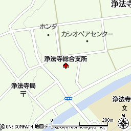浄法寺総合支所周辺の地図