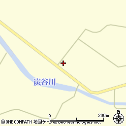 秋田県大館市比内町独鈷沢村周辺の地図