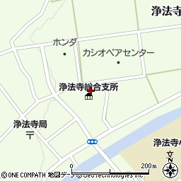 浄法寺　社会福祉会館周辺の地図