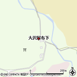 秋田県北秋田市米内沢（大沢屋布下）周辺の地図