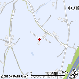 秋田県鹿角市花輪下頭無周辺の地図
