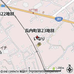 岩手県久慈市長内町第２３地割周辺の地図