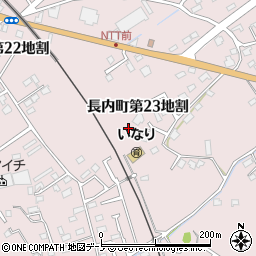 岩手県久慈市長内町（第２３地割）周辺の地図