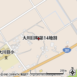 岩手県久慈市大川目町第１４地割周辺の地図