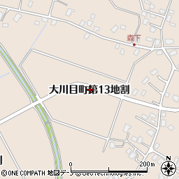 岩手県久慈市大川目町第１３地割周辺の地図