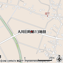 岩手県久慈市大川目町（第１３地割）周辺の地図