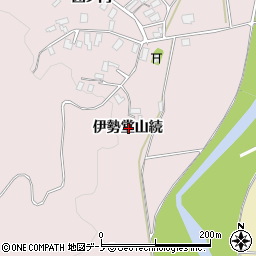 秋田県北秋田市中屋敷伊勢堂山続周辺の地図