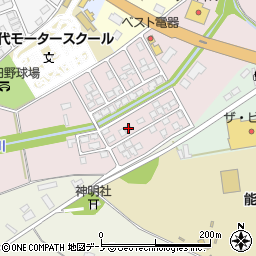 秋田県能代市松長布346周辺の地図