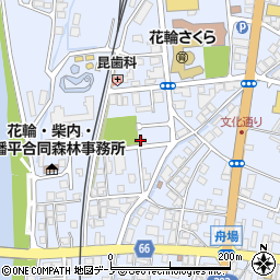 秋田県鹿角市花輪（上中島）周辺の地図