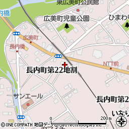 岩手県久慈市長内町第２２地割周辺の地図