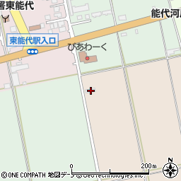 秋田県能代市上谷地周辺の地図