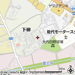 秋田県能代市下柳3-29周辺の地図