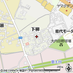 秋田県能代市下柳3-17周辺の地図