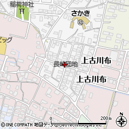 秋田県能代市田子向周辺の地図