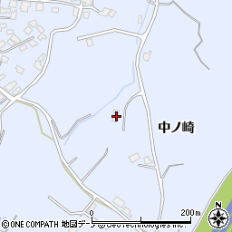 秋田県鹿角市花輪中ノ崎周辺の地図
