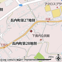 岩手県久慈市長内町周辺の地図