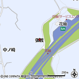 秋田県鹿角市花輪張渡周辺の地図