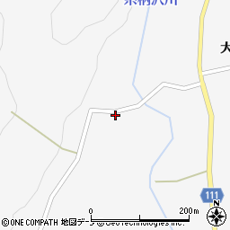 秋田県大館市比内町谷地中羽貫谷地周辺の地図