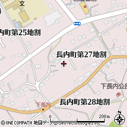 岩手県久慈市長内町第２７地割周辺の地図