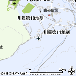 岩手県久慈市川貫第１１地割周辺の地図