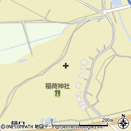 秋田県能代市扇田樋口周辺の地図