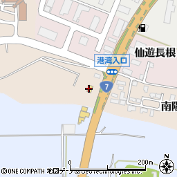 ファミリーマート能代港入口店周辺の地図