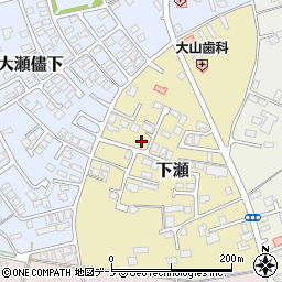 秋田県能代市下瀬22-17周辺の地図