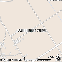 岩手県久慈市大川目町（第１７地割）周辺の地図