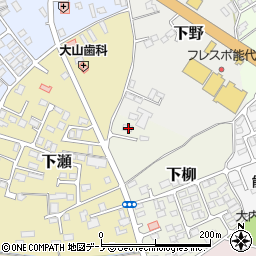 秋田県能代市下柳6周辺の地図