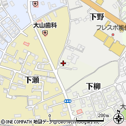 秋田県能代市下柳6-22周辺の地図