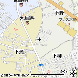 秋田県能代市下柳6-4周辺の地図