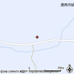 秋田県鹿角市花輪百合沢周辺の地図