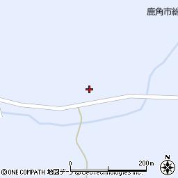秋田県鹿角市花輪（百合沢）周辺の地図