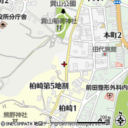 岩手県久慈市巽町周辺の地図