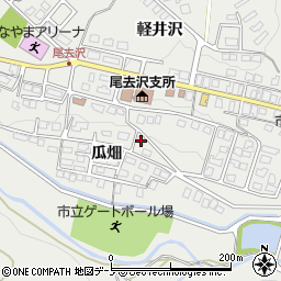 秋田県鹿角市尾去沢瓜畑25周辺の地図