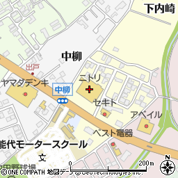 ニトリ能代店周辺の地図
