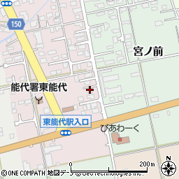 秋田県能代市一本木91周辺の地図