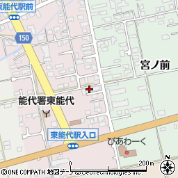 秋田県能代市一本木89周辺の地図