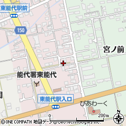 秋田県能代市一本木86-7周辺の地図