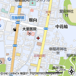 秋田県鹿角市花輪中花輪36周辺の地図