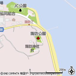 諏訪公園周辺の地図