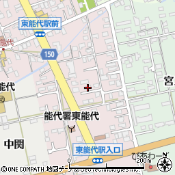 秋田県能代市一本木61周辺の地図