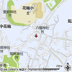 秋田県鹿角市花輪荒屋敷周辺の地図