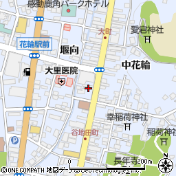 秋田県鹿角市花輪中花輪34周辺の地図