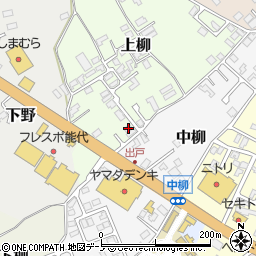 秋田県能代市上柳6周辺の地図