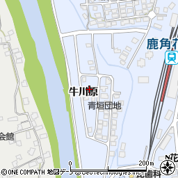 秋田県鹿角市花輪牛川原5周辺の地図